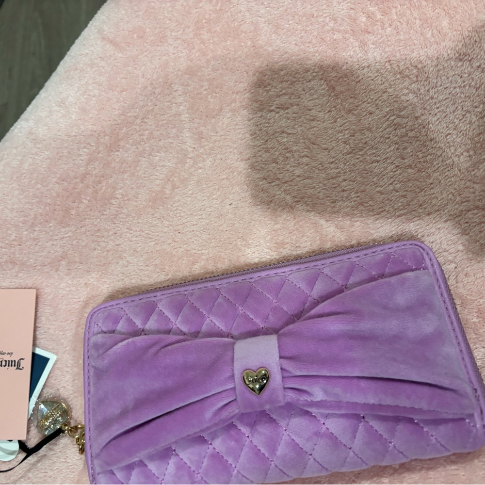 Juicy Couture Pink Quilted Wallet